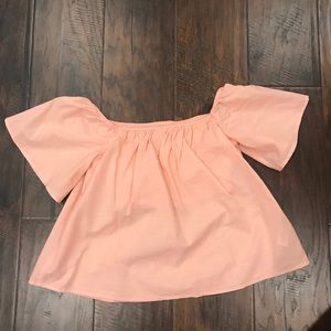 Express Pink crop top with built in bra